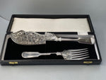 Load image into Gallery viewer, Pair of Antique Victorian Silver plated Fish Servers by Elkington &amp; Co - circa 1870
