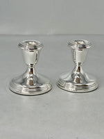 Load image into Gallery viewer, Pair of Sterling Silver Candlesticks - never been used

