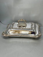 Load image into Gallery viewer, Antique Victorian Silver Plated Entree Dish
