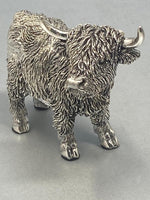 Load image into Gallery viewer, Sterling Silver Highland Cow - Model - medium sized
