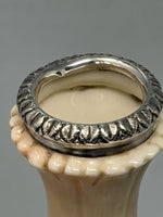 Load image into Gallery viewer, Antique Sterling Silver Rimmed Locke &amp; Co Worcester Vase
