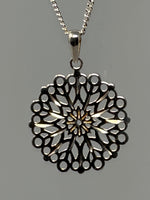 Load image into Gallery viewer, Silver Sunburst Necklace
