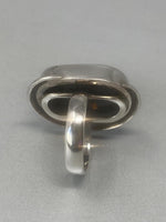 Load image into Gallery viewer, Sterling Silver &amp; Cognac Amber Ring
