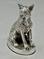 Load image into Gallery viewer, Sterling Silver Sitting Fox Model
