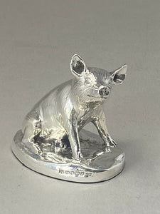 Sterling Silver Pig