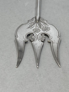 Antique Silver Plated Serving Fork