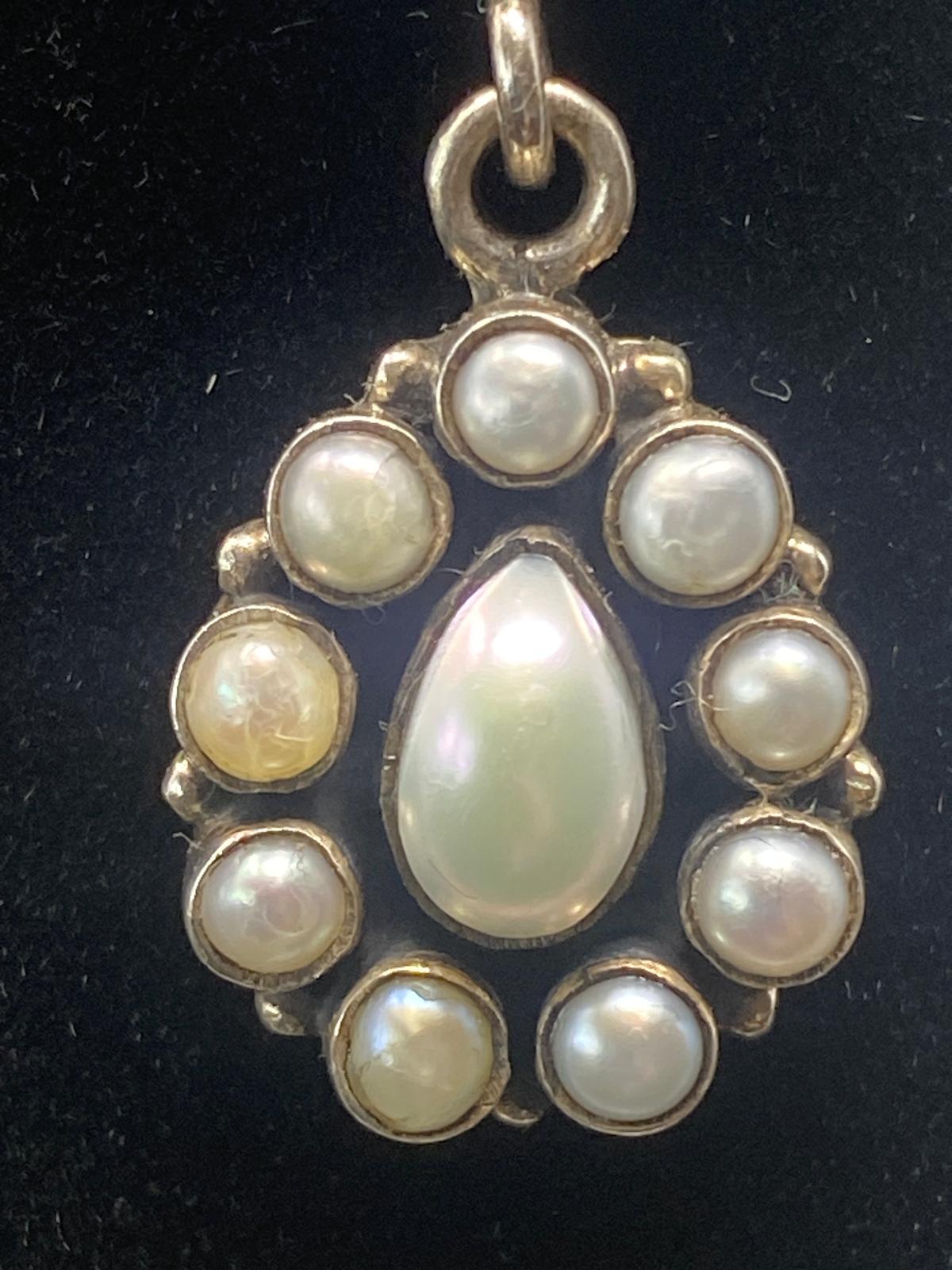 Sterling Silver and Mother of Pearl Earrings