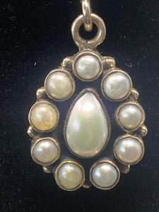 Sterling Silver and Mother of Pearl Earrings