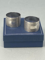 Load image into Gallery viewer, Sterling Silver Pair of Napkin Rings
