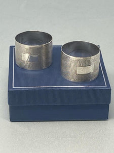 Sterling Silver Pair of Napkin Rings