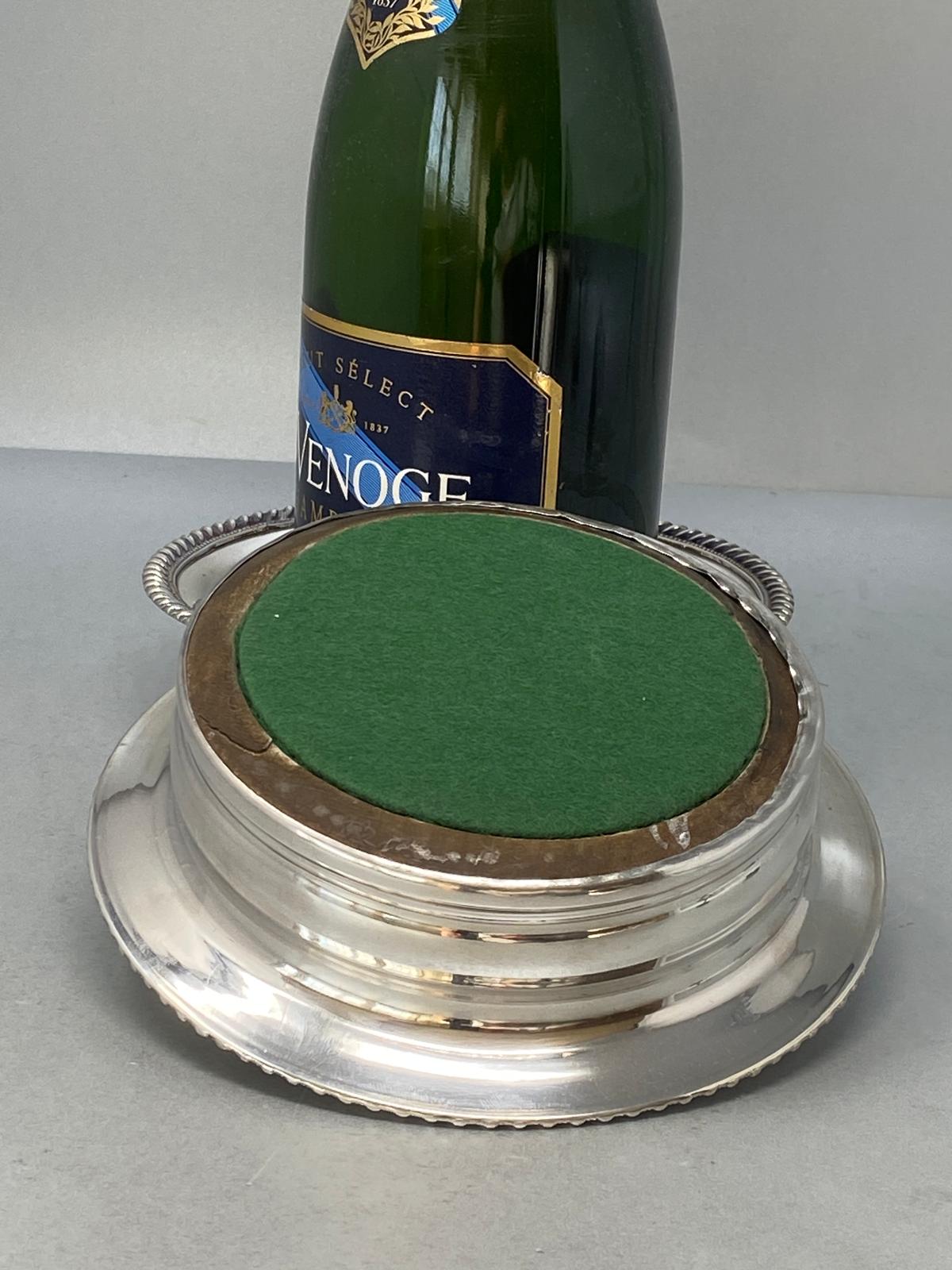 Pair of Antique Old Sheffield Silver Plated Coasters