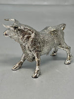 Load image into Gallery viewer, Sterling Silver Bull Model - Full English Hallmark
