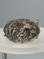 Load image into Gallery viewer, Sterling Silver Miniature Table with Cat

