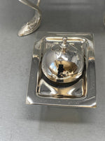 Load image into Gallery viewer, Antique Victorian Silver Plated Kettle/Teapot onStand with Lamp
