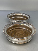 Load image into Gallery viewer, Pair of Antique Old Sheffield Silver Plated Coasters
