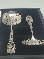 Load image into Gallery viewer, Pair of Antique Sterling Silver Spoons in Case
