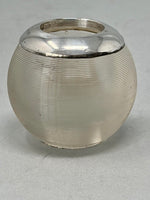 Load image into Gallery viewer, Antique Sterling Silver &amp; Glass Match Striker
