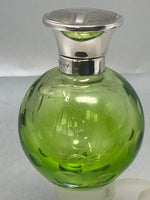 Load image into Gallery viewer, Sterling Silver and Green Crystal Perfume Bottle
