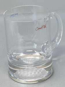 SterlingSilver & Krosno Glass Tankard - one pint