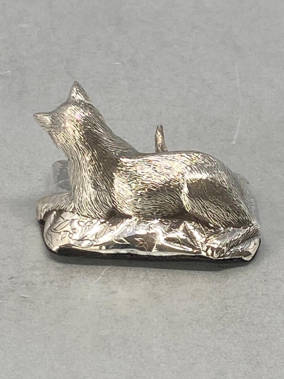 Sterling Silver Cat Model