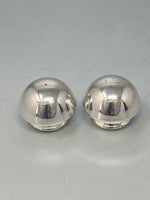 Load image into Gallery viewer, Pair of Vintage Sterling Silver Modernistic Salt &amp; Pepper Shakers
