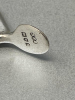 Load image into Gallery viewer, Antique Sterling Silver Wishbone Sugar Tongs
