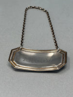 Load image into Gallery viewer, Vintage Sterling Silver Vodka Bottle Label
