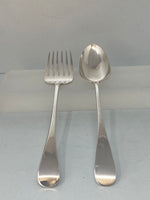 Load image into Gallery viewer, George III Sterling Silver Gravy Spoon and Fork
