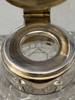 Load image into Gallery viewer, Silver Plated Two Bottle Gallery Inkstand

