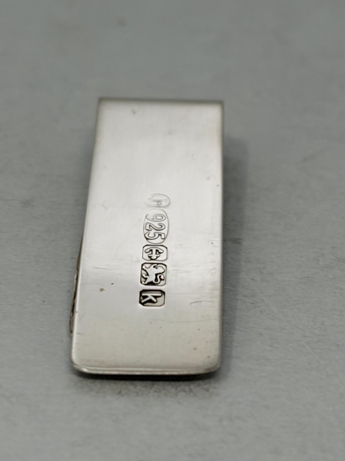 Sterling Silver Feature Hallmark Money Clip