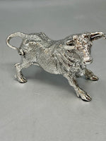 Load image into Gallery viewer, Sterling Silver Bull Model - Full English Hallmark
