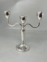 Load image into Gallery viewer, Sterling Silver 3 Lite Candelabra
