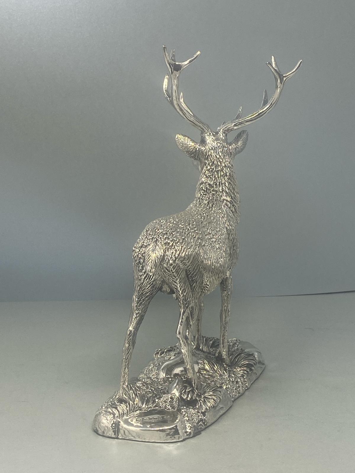 Sterling Silver Stag - fully hallmarked