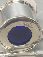 Load image into Gallery viewer, Antique Victorian Silver Plated Mustard Pot &amp; Spoon
