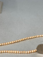 Load image into Gallery viewer, Pink Pearl Necklace with a Silver Heart Clasp
