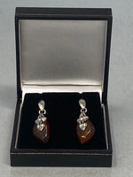 Load image into Gallery viewer, Sterling Silver and Natural Baltic Amber Earrings
