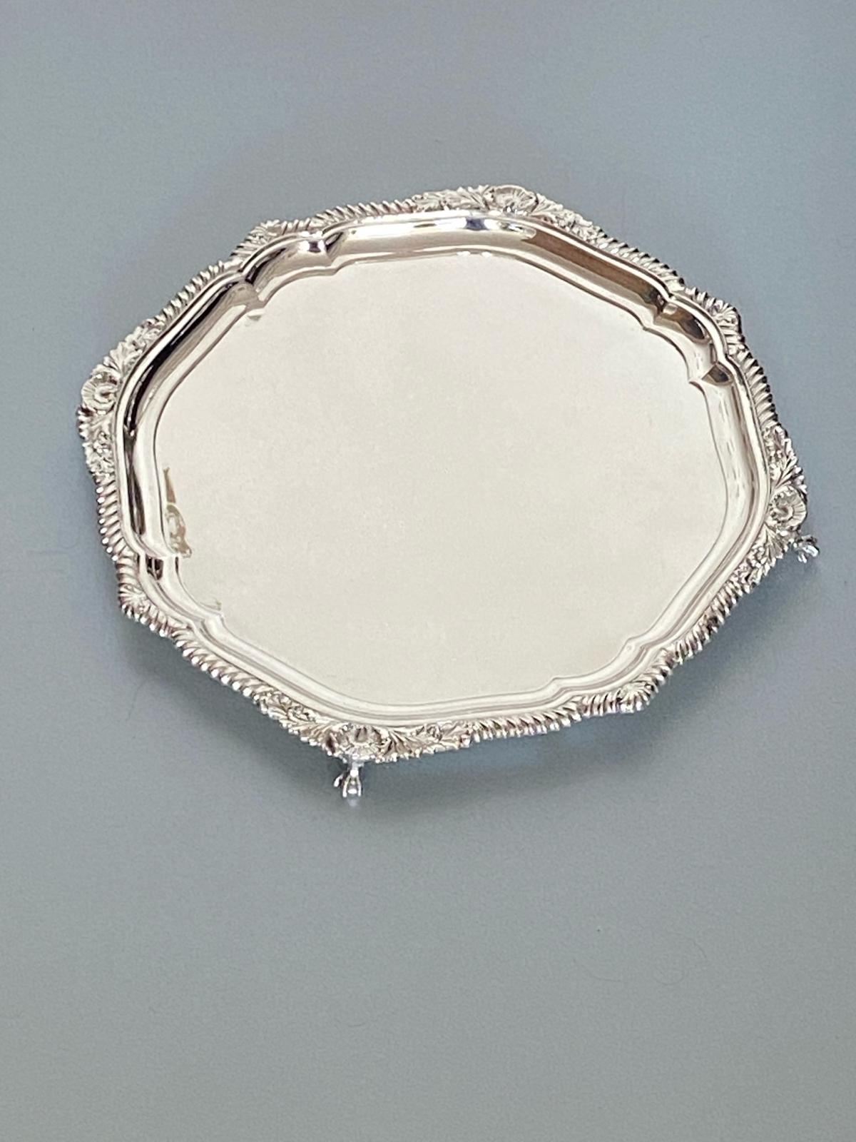Antique Victorian Silver Plated Salver