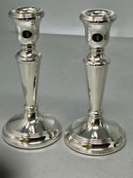 Load image into Gallery viewer, Pair of Sterling Silver Candlesticks
