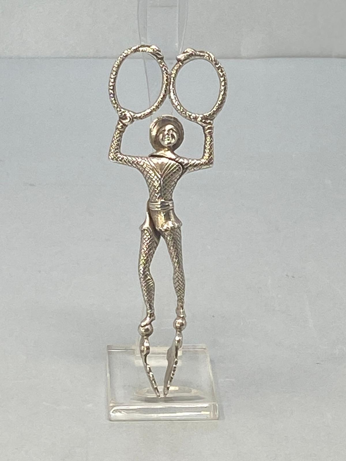 Pair of Antique Victorian Silver Harlequin Sugar Nips by George Adams
