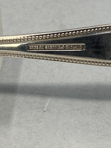 Silver Plated Preserve Spoon - Bead Pattern