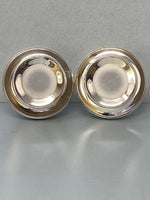 Load image into Gallery viewer, Pair of Vintage Sterling Silver Modernistic Salt &amp; Pepper Shakers
