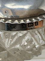 Load image into Gallery viewer, Antique Heart Shaped Sterling Silver and Glass Table Box
