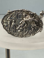 Load image into Gallery viewer, Sterling Silver Miniature Table with Cat

