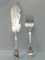 Load image into Gallery viewer, Pair of Antique Victorian Silver plated Fish Servers by Elkington &amp; Co - circa 1870
