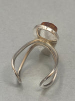 Load image into Gallery viewer, Sterling Silver &amp; Natural Amber Ring
