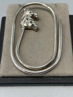 Load image into Gallery viewer, Vintage Sterling Silver Horses Head Money Clip
