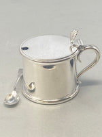 Load image into Gallery viewer, Antique Victorian Silver Plated Mustard Pot &amp; Spoon
