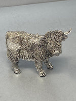 Load image into Gallery viewer, Sterling Silver Highland Cow - Model - medium sized
