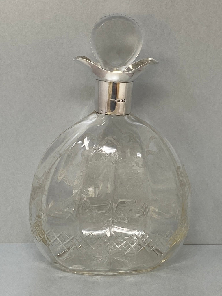 Sterling Silver Double Spout Decanter