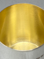 Load image into Gallery viewer, Sterling Silver Christening Cup with gilt inside
